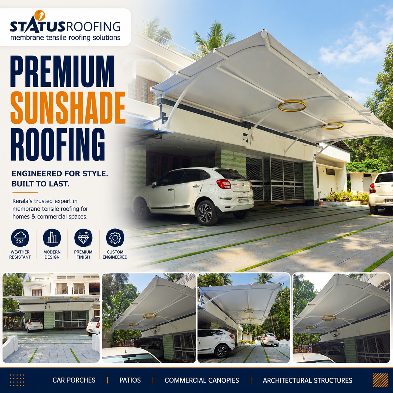 Sleek Sunshade Overhang Wayanad