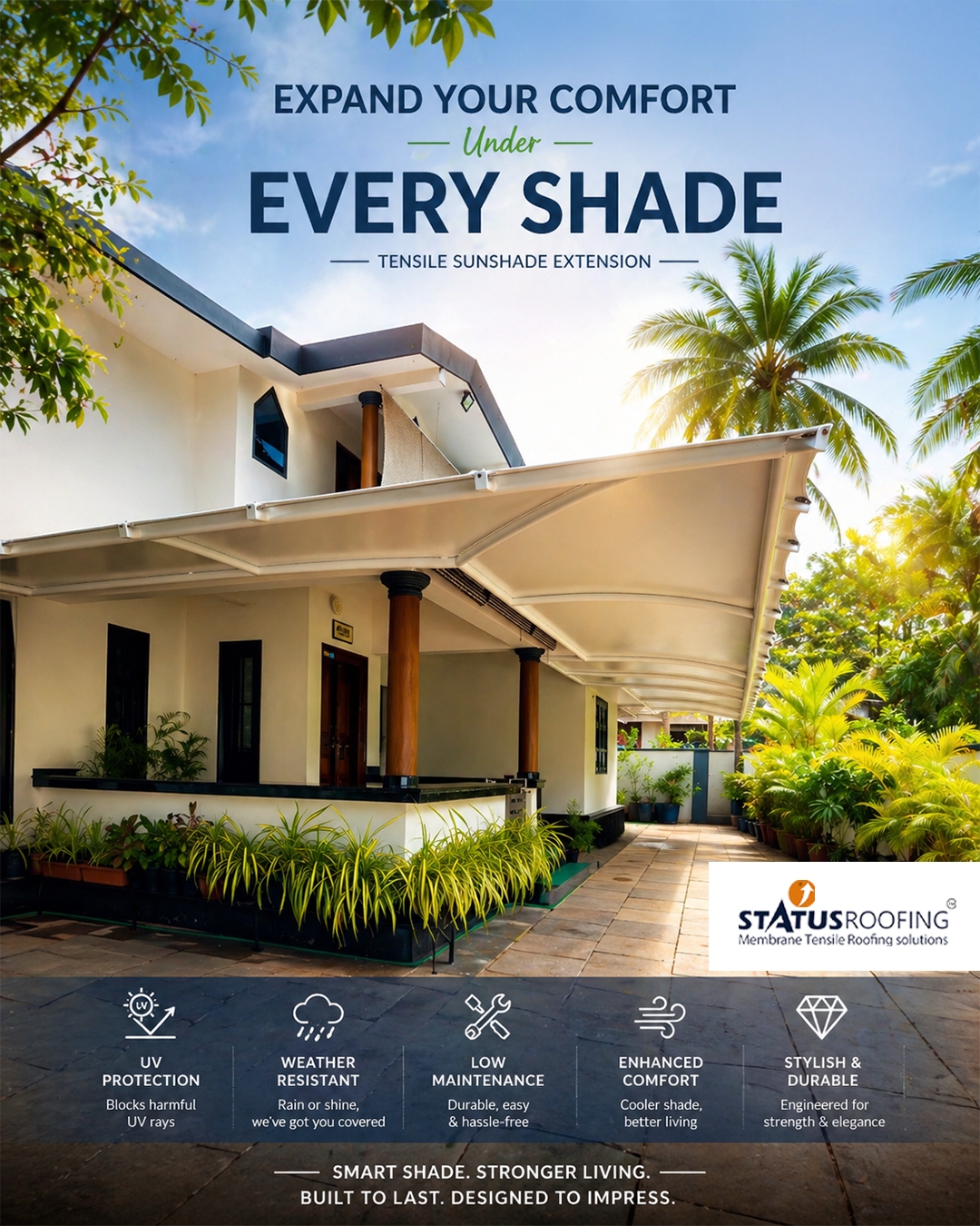 Architectural Sunshade Cover Kasaragod